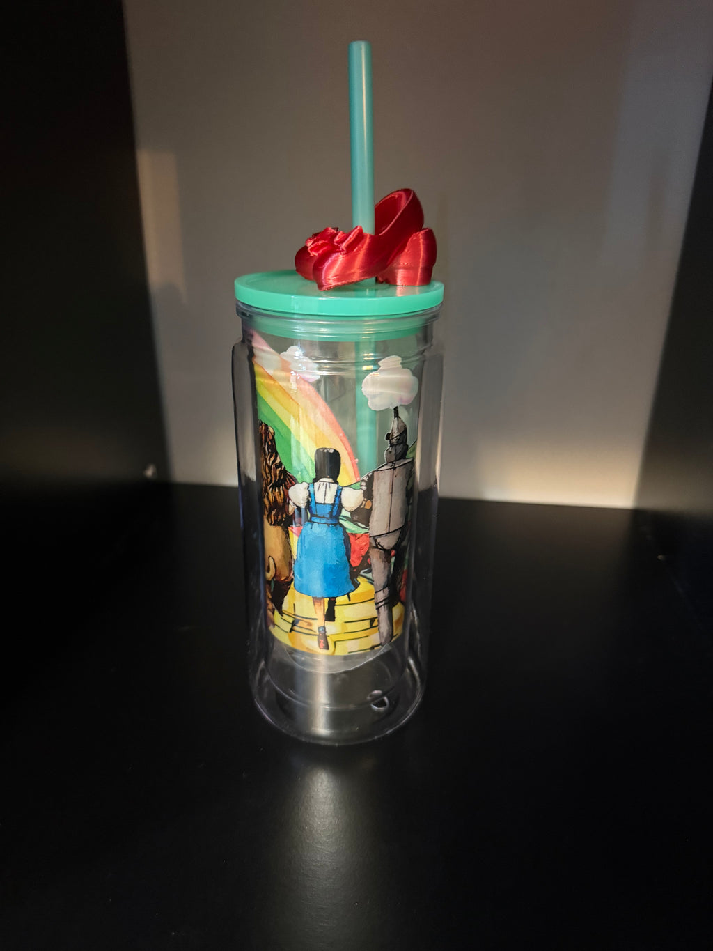 16 0Z DOUBLE WALLED PREMADE WITH DECAL, TOPPER