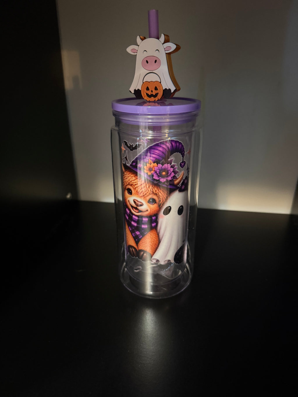16 0Z DOUBLE WALLED PREMADE WITH DECAL, TOPPER