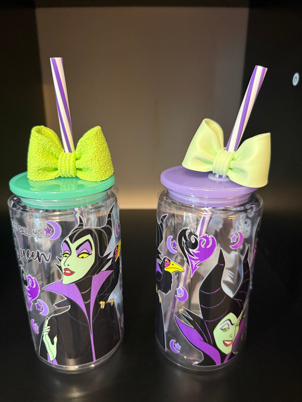 PREMADE 16OZ  SINGLE WALL TUMBLER WITH COLORED COVER, DECAL AND TOPPER