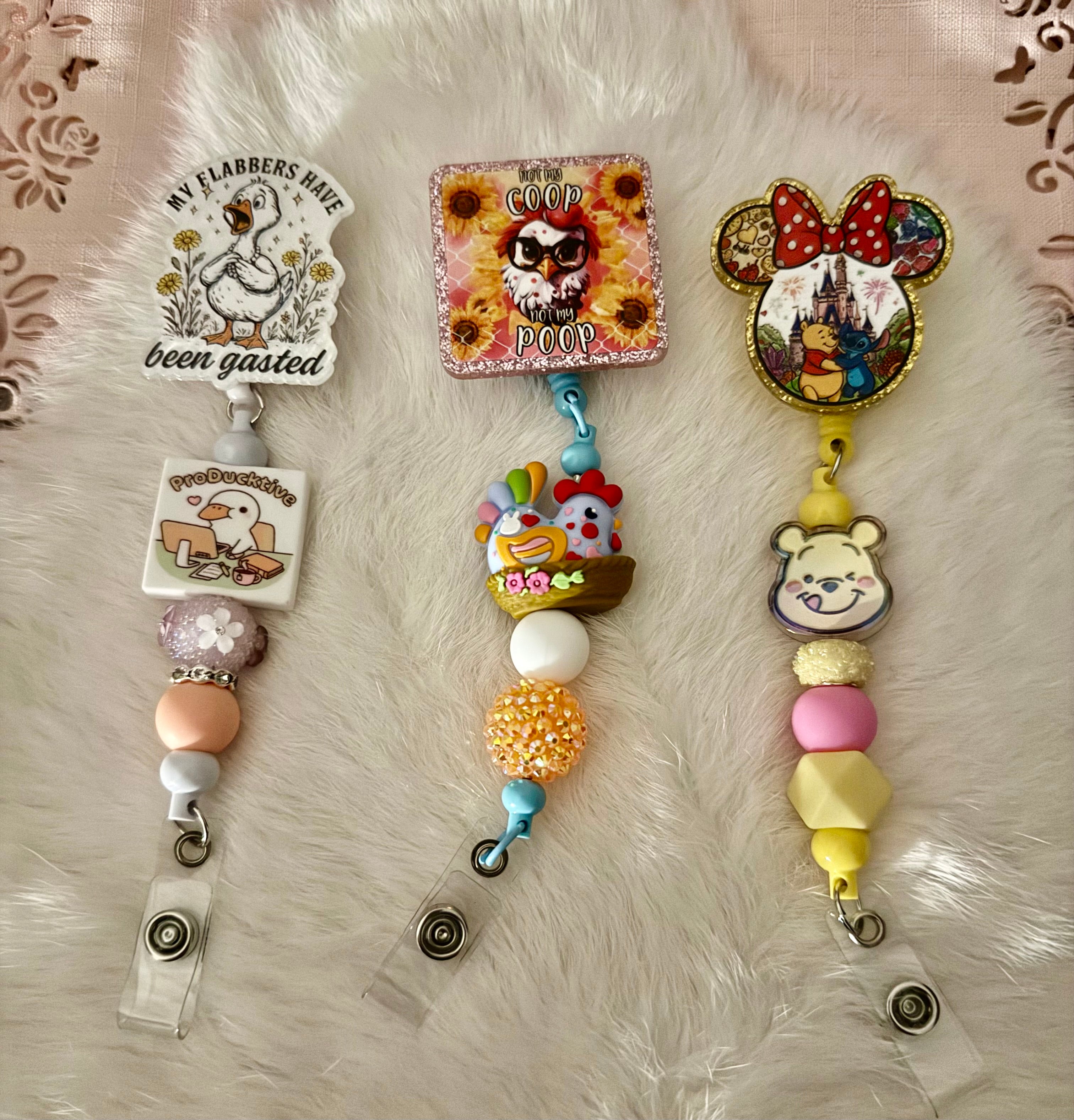 Beaded Badge Reels