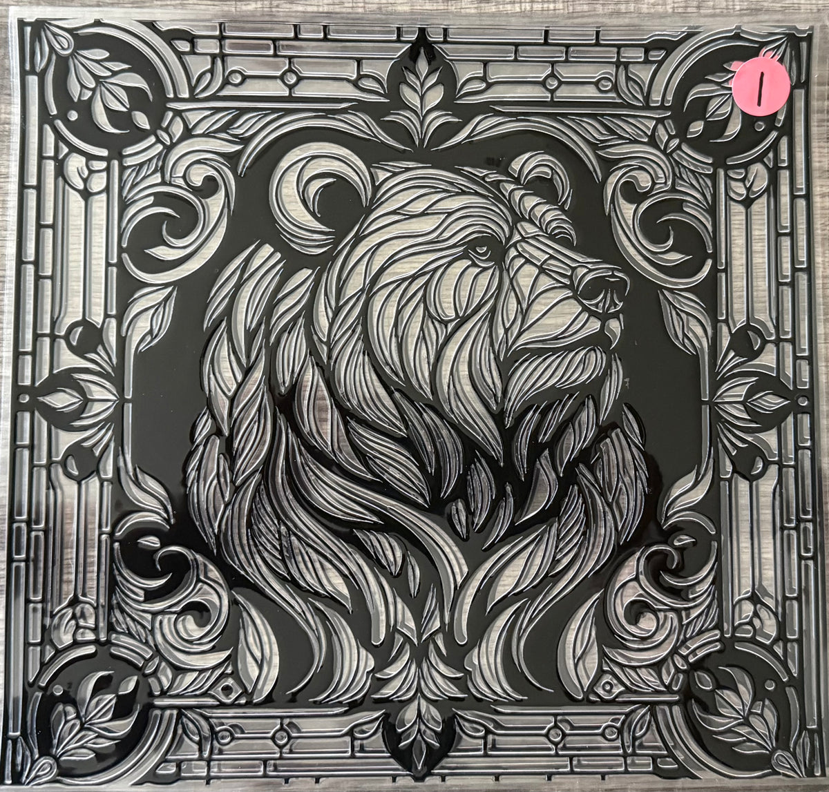 BEAR-STAINED GLASS