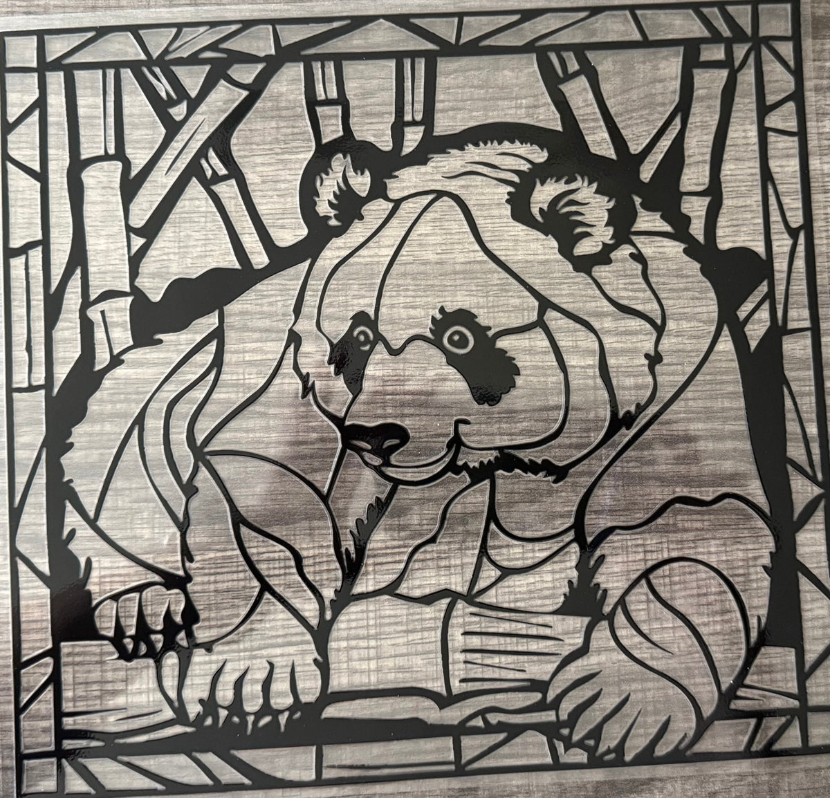 BEAR-STAINED GLASS