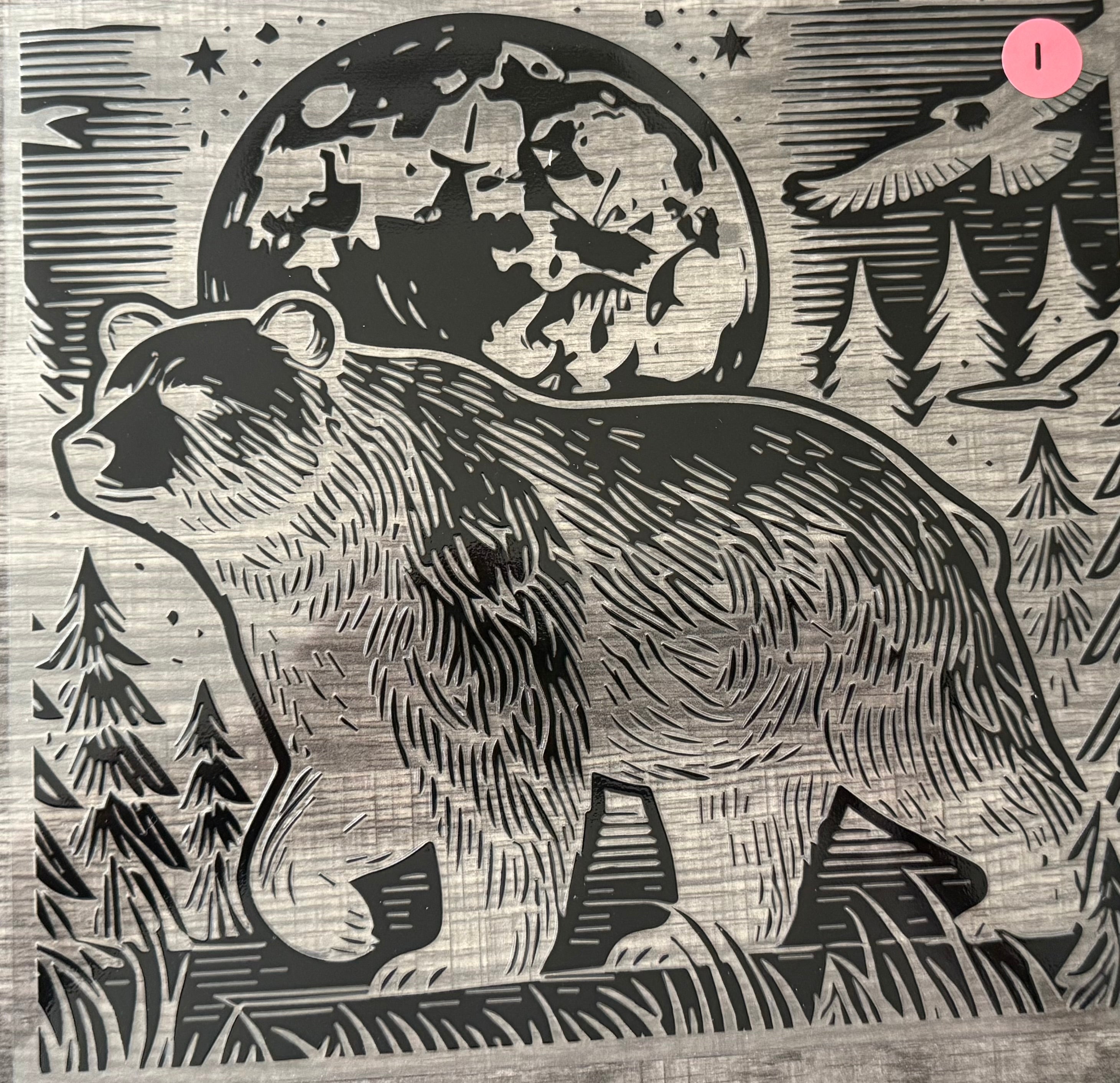 BEAR 2-STAINED GLASS