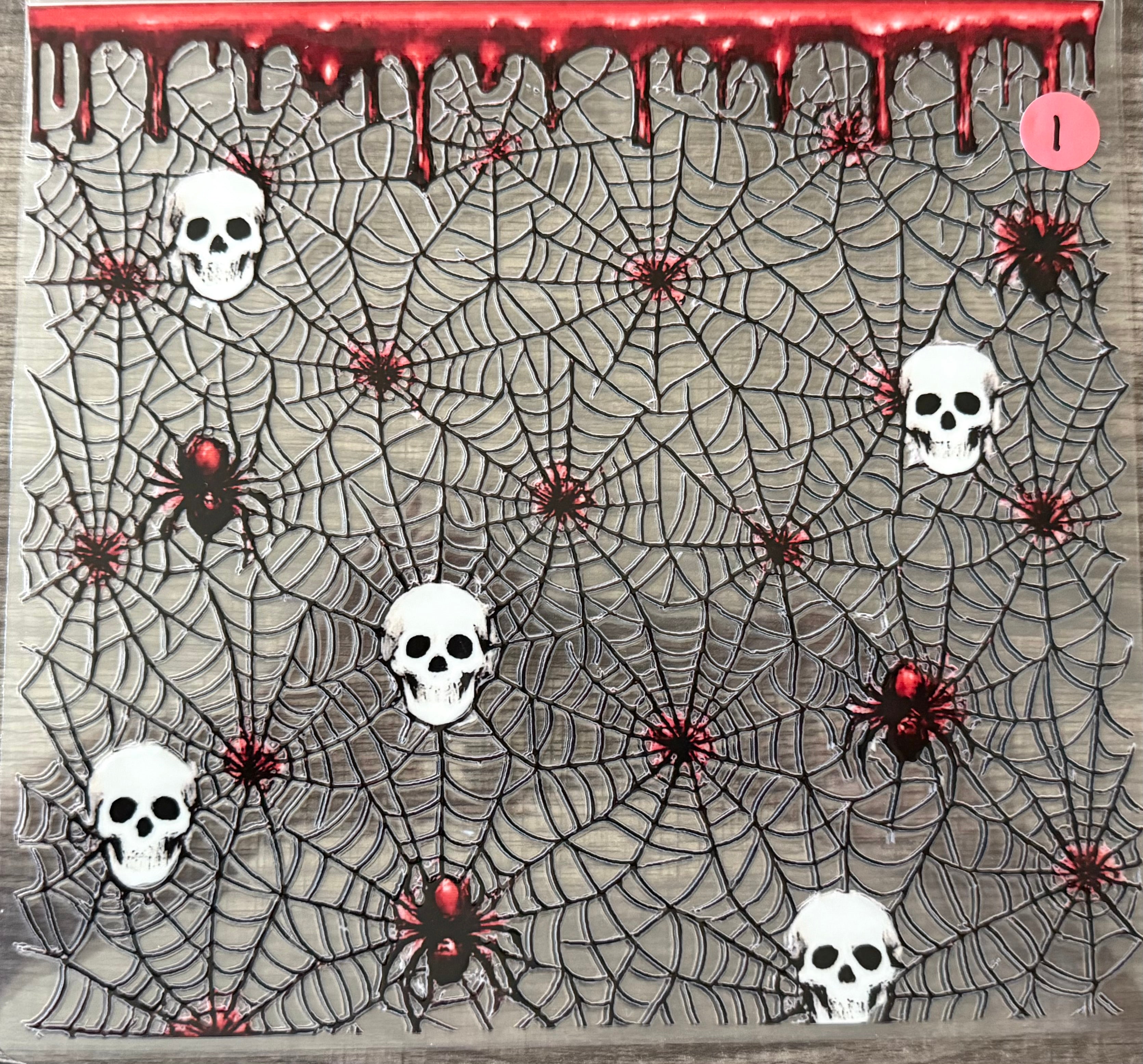 STAINED GLASS-BLOOD SKELETONS