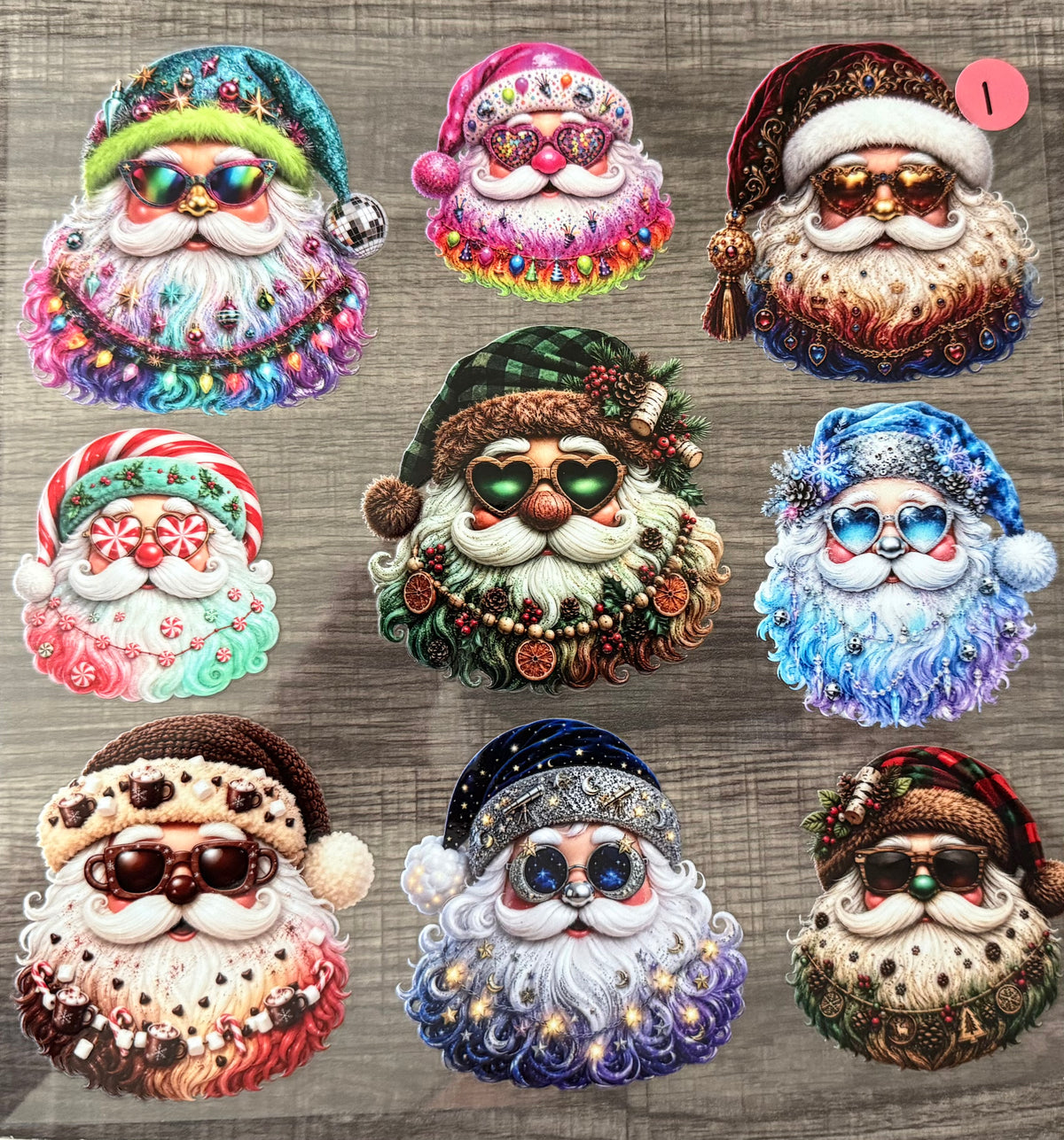 CHRISTMAS (SANTA FACES)