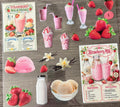 STRAWBERRY MILKSHAKE AND MILK RECIPE