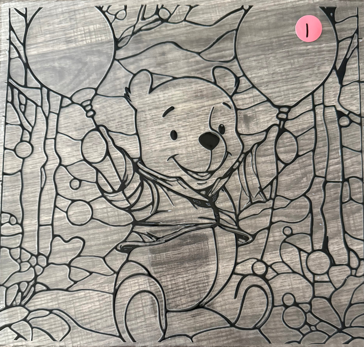 STAINED GLASS WINNIE POOH