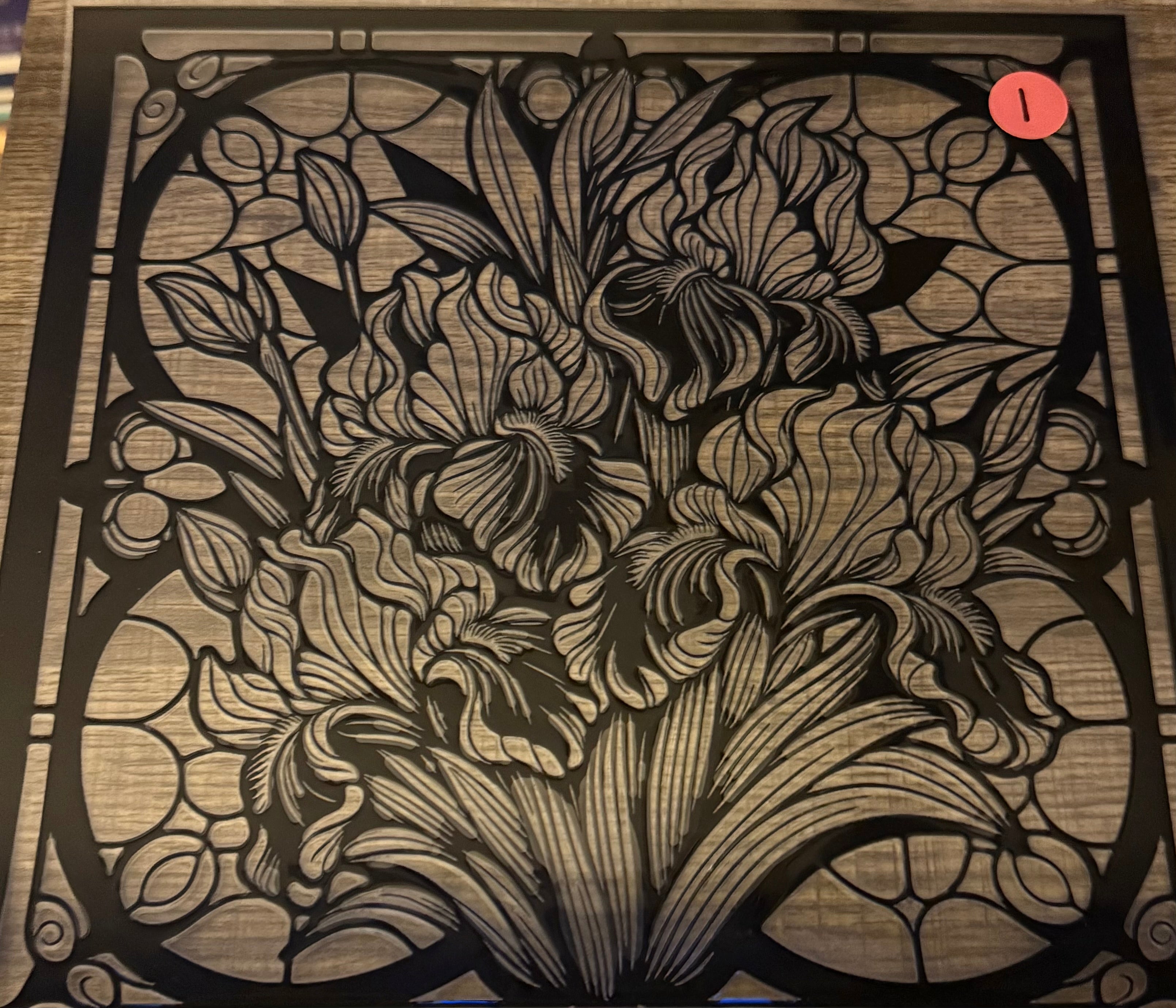 Flowers UV DTF Stainglass