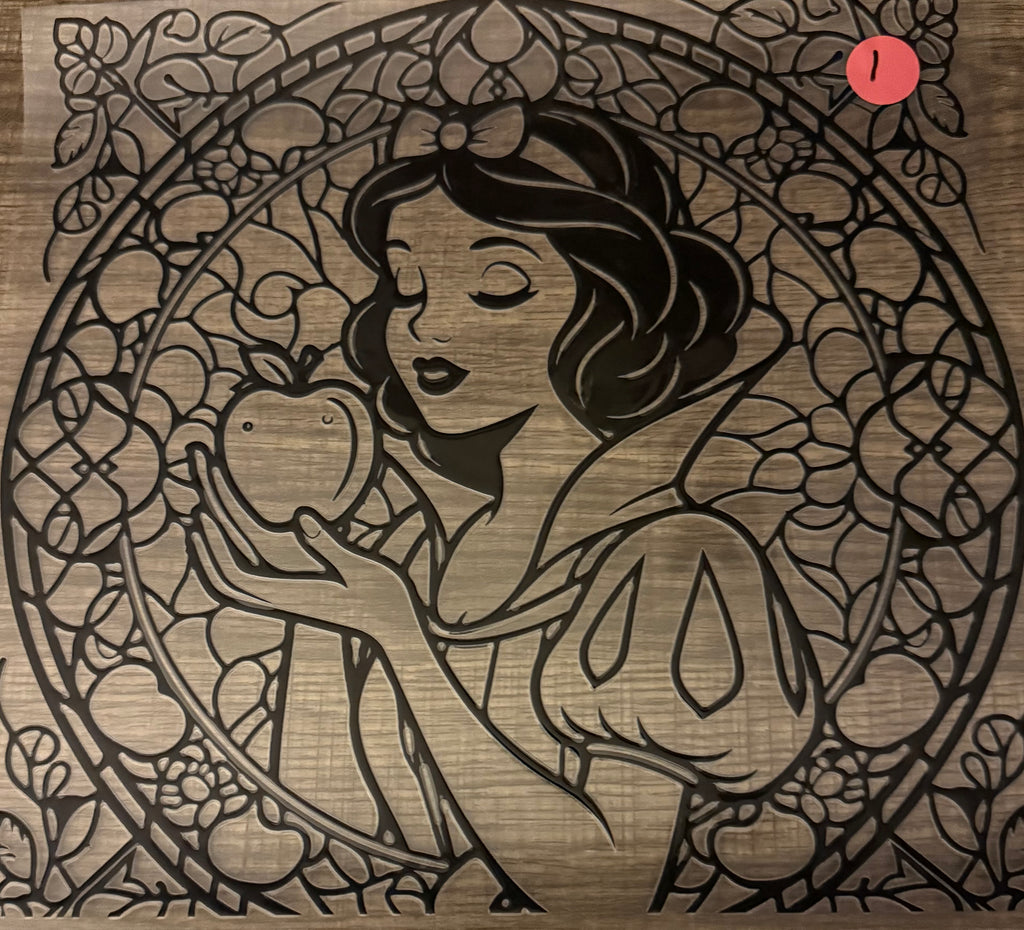 Snow White UV DTF Stainglass