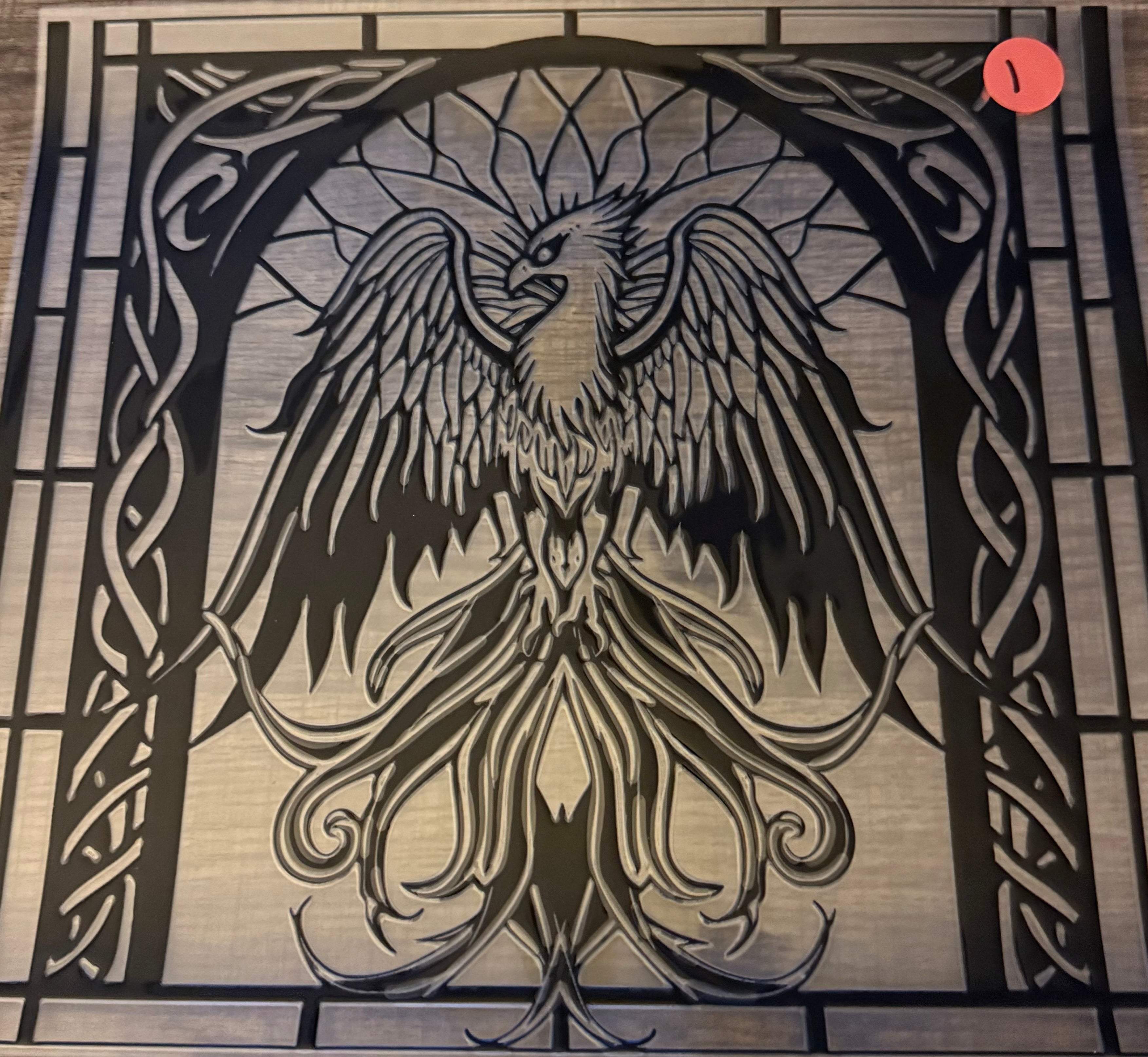 STAINED GLASS-PHOENIX
