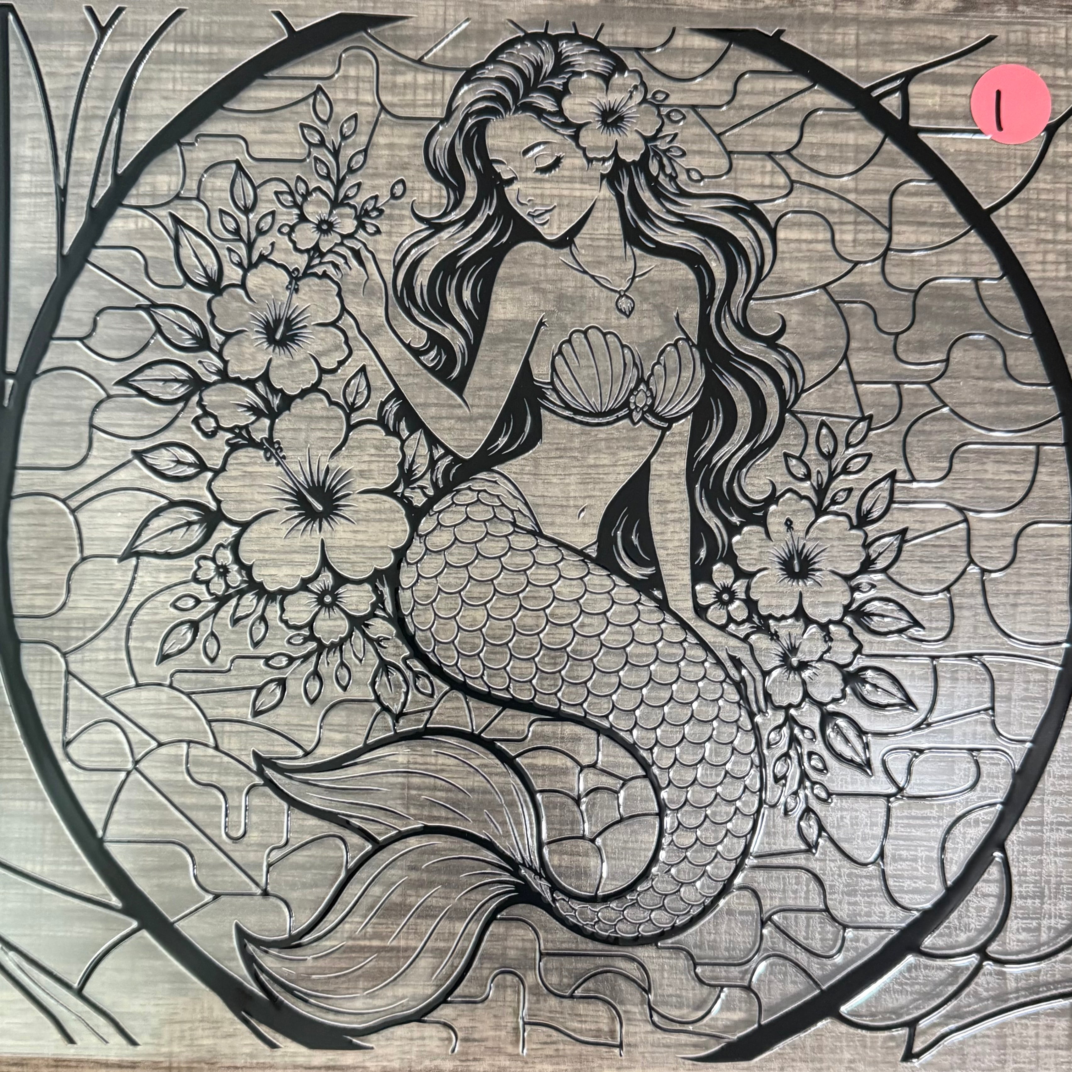 STAINED GLASS MERMAID