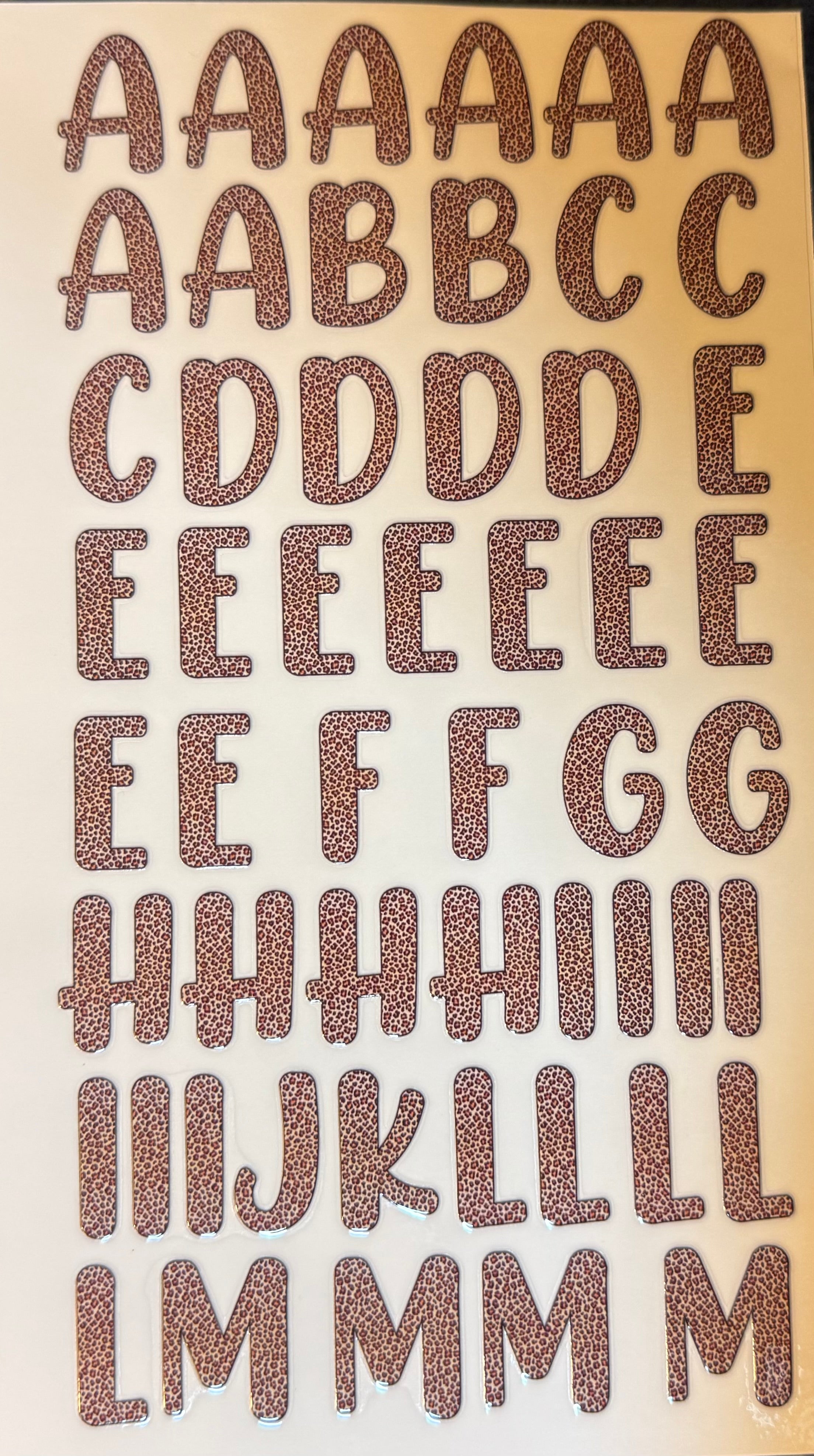 LETTER DECALS (FOR NAMES, WORDS, ETC)
