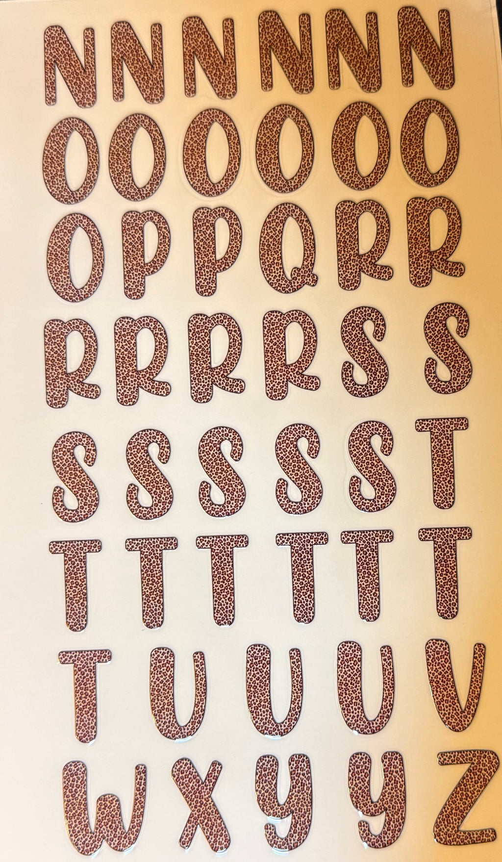 LETTER DECALS (FOR NAMES, WORDS, ETC)
