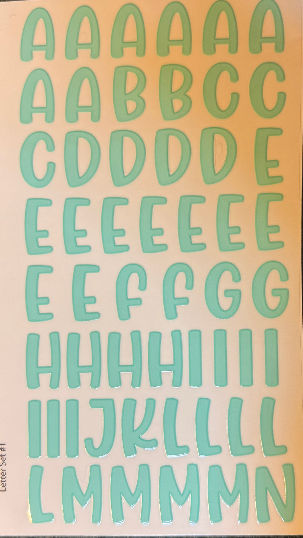 LETTER DECALS (FOR NAMES, WORDS, ETC)