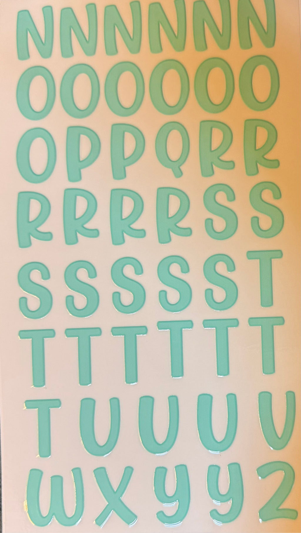 LETTER DECALS (FOR NAMES, WORDS, ETC)