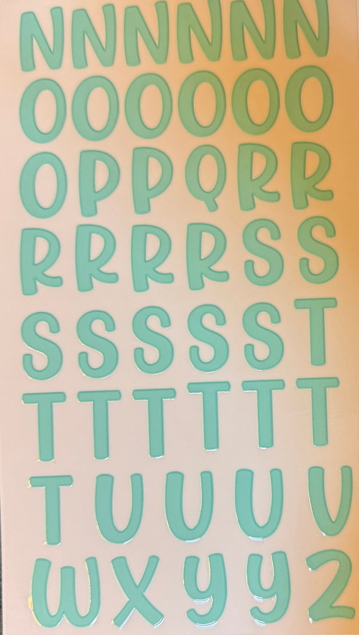 LETTER DECALS (FOR NAMES, WORDS, ETC)