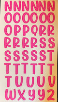 LETTER DECALS (FOR NAMES, WORDS, ETC)