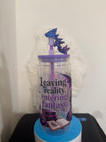18OZ SNOW GLOBE WITH DECAL/STRAW/TOPPER