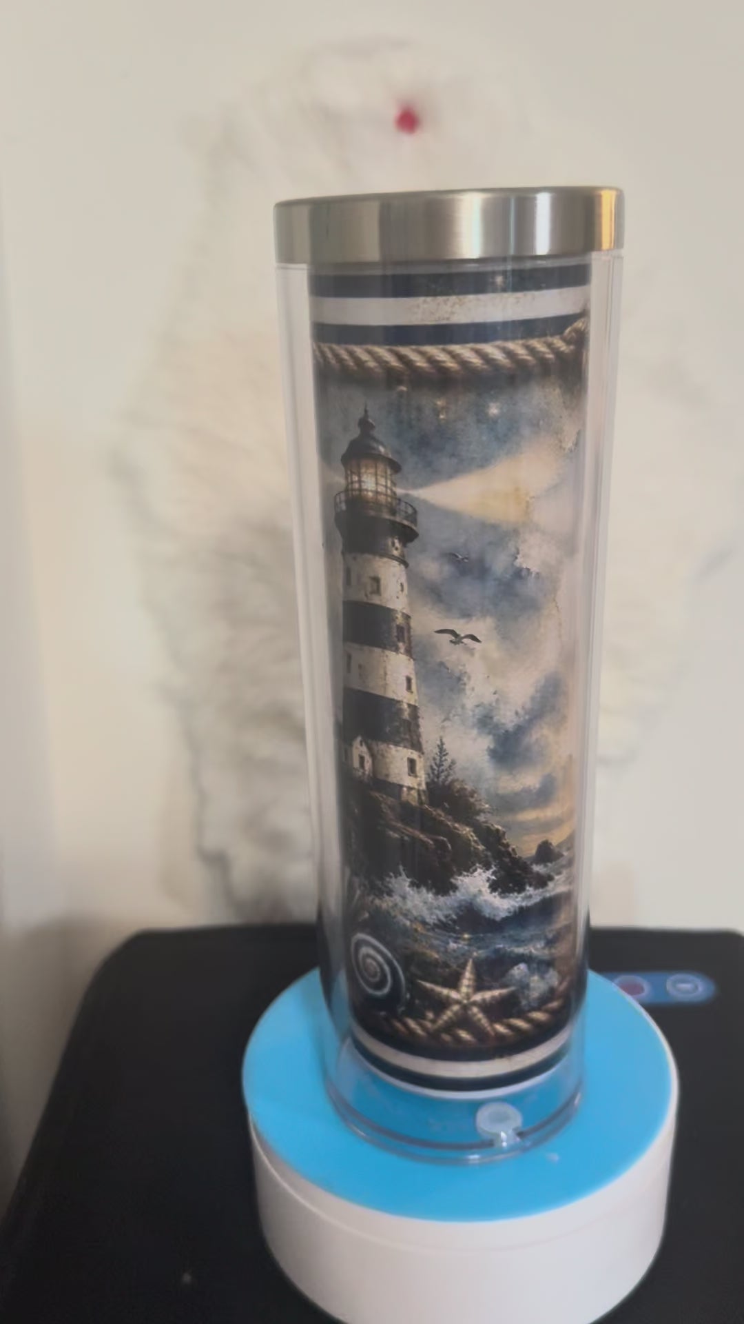 LIGHTHOUSE STORYBOOK SNOW GLOBE